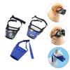 FRCOLOR Practical Oxford Fabric Dog Muzzle, 3-Pack, Lightweight Bite-Protection and Anti-Bark Mask for Dogs, Old English Bulldog Muzzle, Random Style view 2