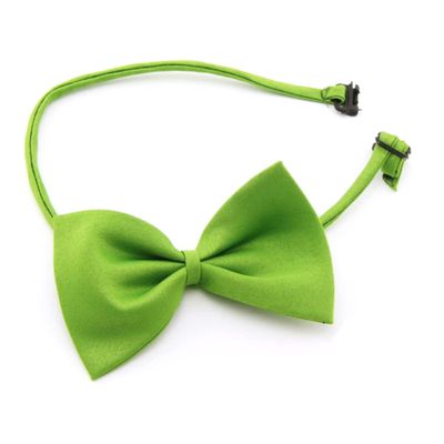 minkissy Adjustable Puppy Collar with Green Bow Tie