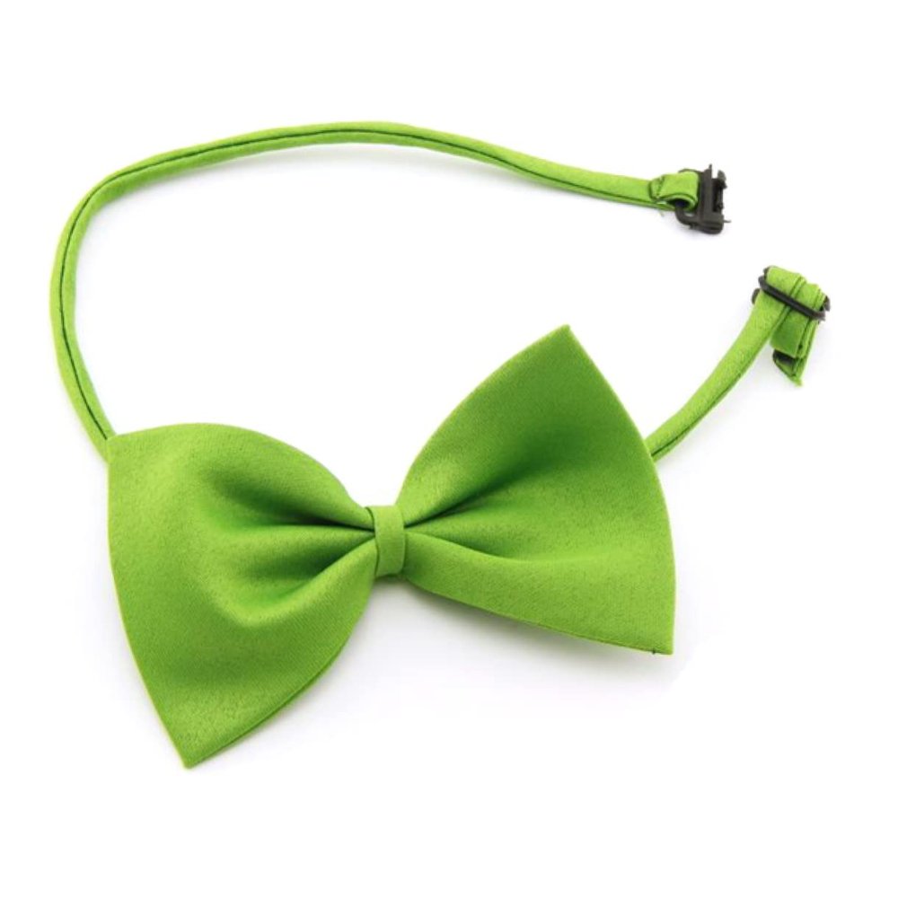 minkissy Adjustable Puppy Collar with Green Bow Tie
