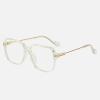 PARWANA Designer Large Square Computer Reading Glasses, Blue-Light Blocking, Glare-Free, Transparent, +1.50 view 1