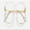 PARWANA Designer Large Square Computer Reading Glasses, Blue-Light Blocking, Glare-Free, Transparent, +1.50 view 2