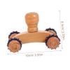 minkissy 1 Pair Training Device for Parrots Toy Wooden Roller Skating Mini view 2