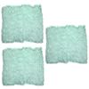 OSALADI 3-Piece Handmade Knitted Wool Blanket Set for Newborns, Light Green view 2