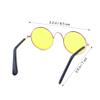 Yellow Dog Sunglasses for Small Dogs, Plastic and Metal view 2