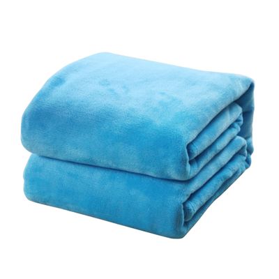 Blue Flannel Pet Blanket, Warm and Cozy, Polyester Fiber