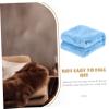 Blue Flannel Pet Blanket, Warm and Cozy, Polyester Fiber view 3