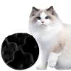 curfair Silicone Cat Feeding Mat with Smooth Edges, Slow Feeding, Suction Cup, BPA-Free, Black, Size S view 2