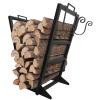 QCHIAN Firewood Rack for Indoor and Outdoor Use, Holds Approx. 16–20-Inch Logs view 1