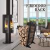 QCHIAN Firewood Rack for Indoor and Outdoor Use, Holds Approx. 16–20-Inch Logs view 2