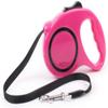 Retractable Dog Leash, 5 m, for Small and Medium Dogs, Deep Pink view 3