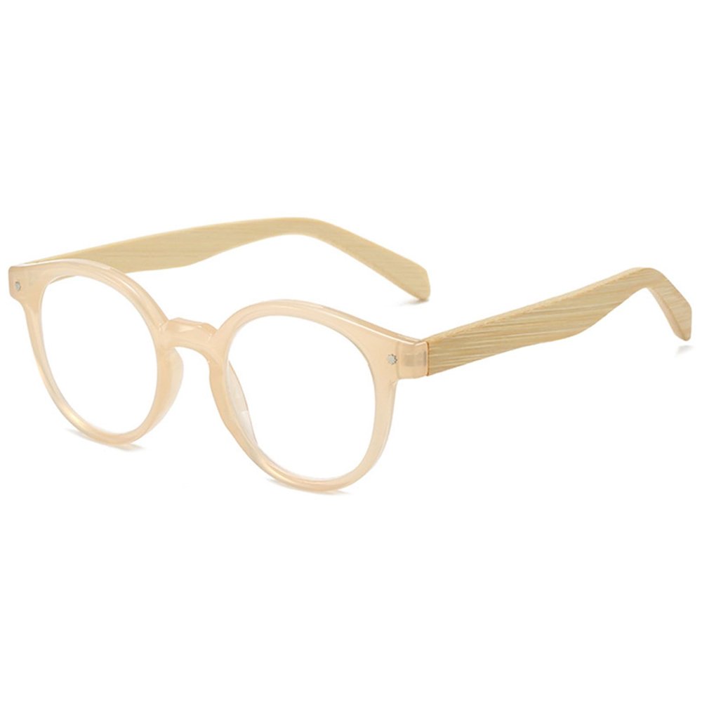 Lanomi Retro Round Reading Glasses, Brown, +1.0
