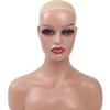 Luxylei Female Realistic Mannequin Head and Shoulders, African Wig Display Model, Dark Brown and Beige, for Hats and Glasses view 1