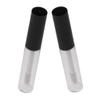 Tiuimk 4 mL PETG Lip Gloss Bottles, Mini Portable Lip Oil Containers, Set of 2 – Transparent + Black view 1