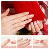 DANNI & TONI UV Gel Nail Wraps – Snowflake Dreams, Pink & White Christmas Design, 28 Stickers view 3