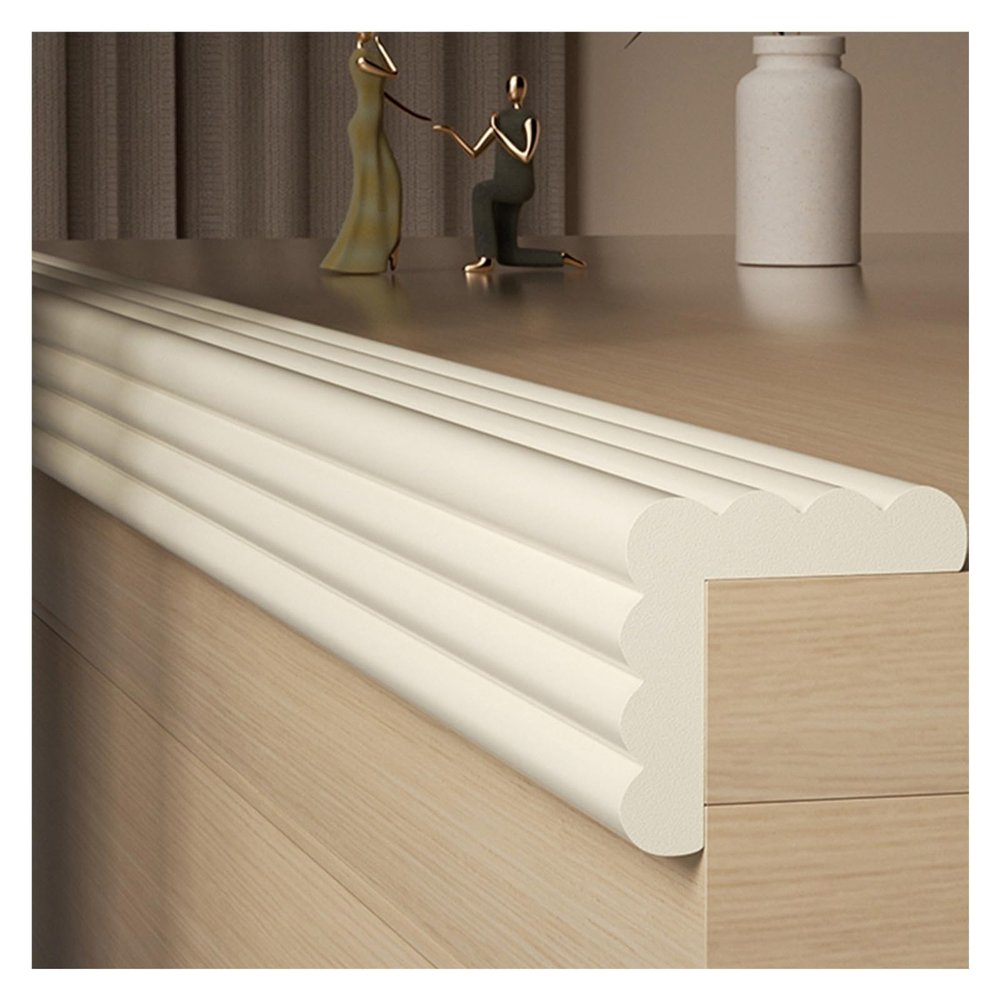 W-Type Self-Adhesive Foam Safety Strip, Beige, 14 m