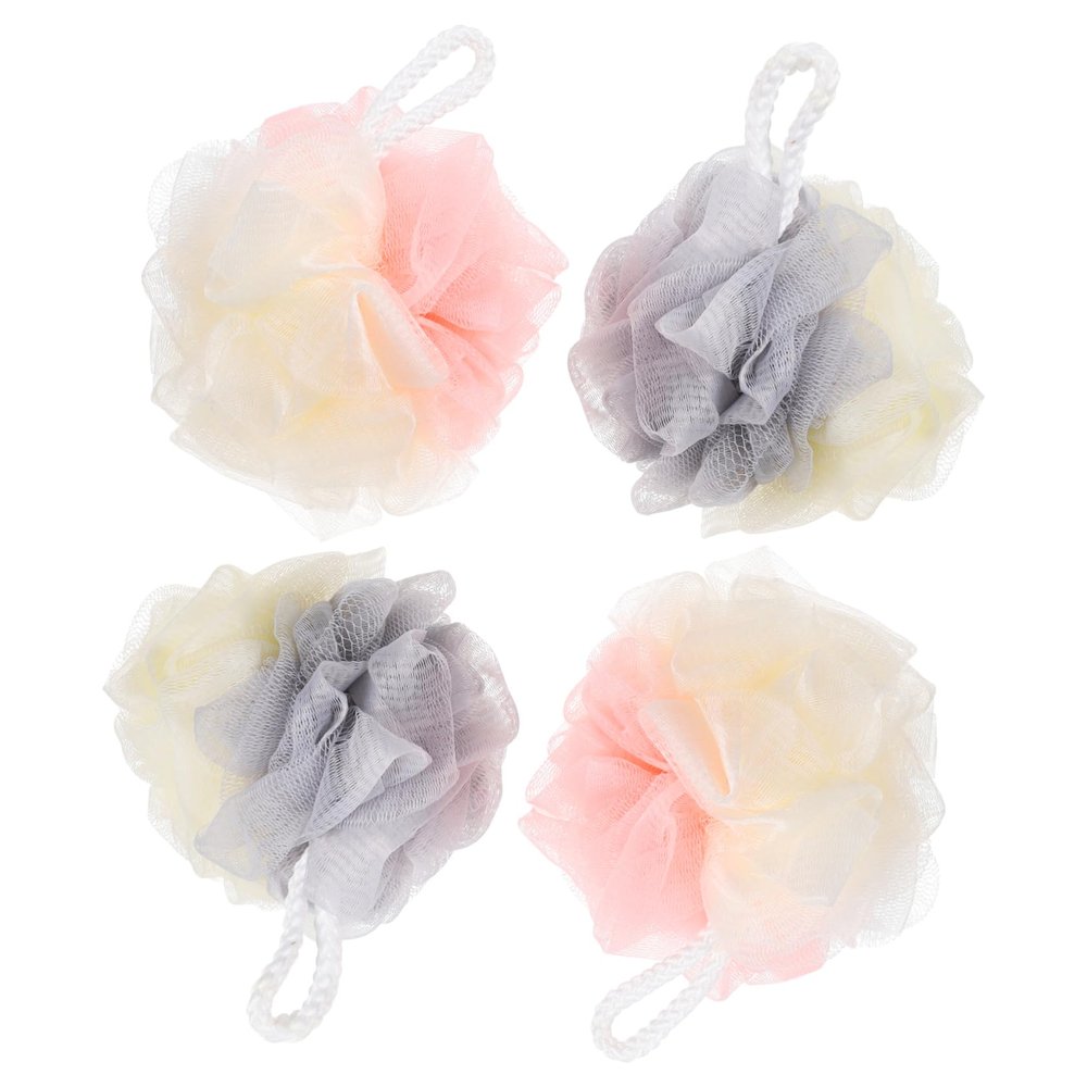 Pack of Large Two-Tone Mesh Shower Sponges
