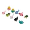 minkissy 10-Piece Mini Animal Figures Resin Aquarium Decoration view 1