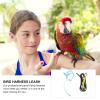 minkissy 2-Piece Adjustable Parrot Harness with Wing Leash for Safe Flying and Training, Lightweight Bird Harness for Small and Medium Parrots and Cockatiels view 4
