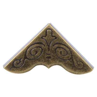 50-Piece Green Bronze Iron Corner Protectors for Wooden Boxes