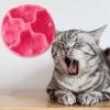 ulafbwur Anti-Choke Silicone Slow Feeder Mat for Cats, Pink view 2