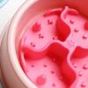 ulafbwur Anti-Choke Silicone Slow Feeder Mat for Cats, Pink view 4