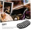 POPETPOP 3-Piece Checkered Makeup Bag Set, Large Portable Cosmetic Bags for Women and Girls view 3