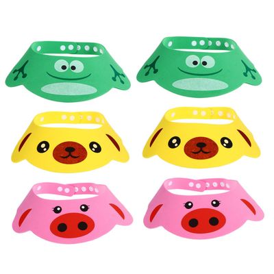 POPETPOP 6-Piece Cartoon Hair-Washing Caps for Toddlers