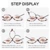 JM Makeup Glasses with Flip-Up Lenses, Gray Tortoiseshell, +2.25 view 4