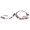 JM Makeup Glasses with Flip-Up Lenses, Reading Glasses for Women, Gray Tortoiseshell, +3.0 view 3