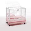 XXL Small Animal Cage with Wheels, Pink, 68 × 45 × 62 view 1