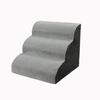 3-Step Foam Dog Stairs for Beds and Sofas, Gray, 40 x 55 x 35 cm view 1