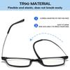 KOOSUFA Photochromic Reading Glasses, Blue-Light Filter, Rectangular TR90 Frame, Gray Lens, Light Black, +2.0 view 4