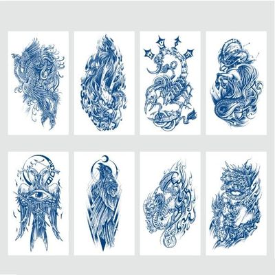 Krutersaft Temporary Tattoo Stickers, Animal Totem Squiggle
