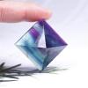 AtkitS Natural Crystal Pyramid, Healing Crystal, Rose Quartz, Chakra & Reiki Crystal, Rainbow Fluorite Home Decor (Clear Quartz) view 3