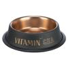 TRIXIE Stainless Steel Dog Bowl, 900 ml, 23 cm, Non-Slip, Black/Bronze view 1
