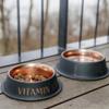 TRIXIE Stainless Steel Dog Bowl, 900 ml, 23 cm, Non-Slip, Black/Bronze view 2