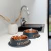 TRIXIE Stainless Steel Dog Bowl, 900 ml, 23 cm, Non-Slip, Black/Bronze view 4