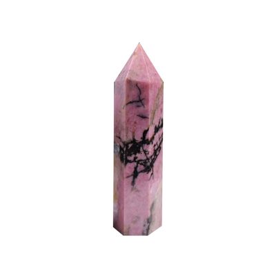 AtkitS 78 cm Natural Crystal Point Quartz Rainbow Wand, Crystal Column, Rose Quartz, Rock Mineral, Home Decor, Reiki Healing Stone (Color: Rosapyroxene)