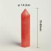 AtkitS 78 cm Natural Crystal Point Quartz Rainbow Wand, Crystal Column, Rose Quartz, Rock Mineral, Home Decor, Reiki Healing Stone (Color: Rosapyroxene) view 3