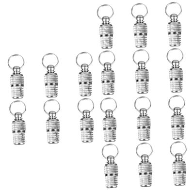 minkissy 18-Piece Pet ID Tube Tags for Dogs and Cats, Personalized Collar ID Pendants
