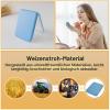 Kintion Pocket Mirror, 1X/3X LED Lighted Travel Mirror, Small, Straw Blue view 3