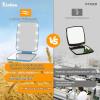 Kintion Pocket Mirror, 1X/3X LED Lighted Travel Mirror, Small, Straw Blue view 4