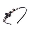 IYOU Retro Black Crystal Rhinestone Headband for Women view 1