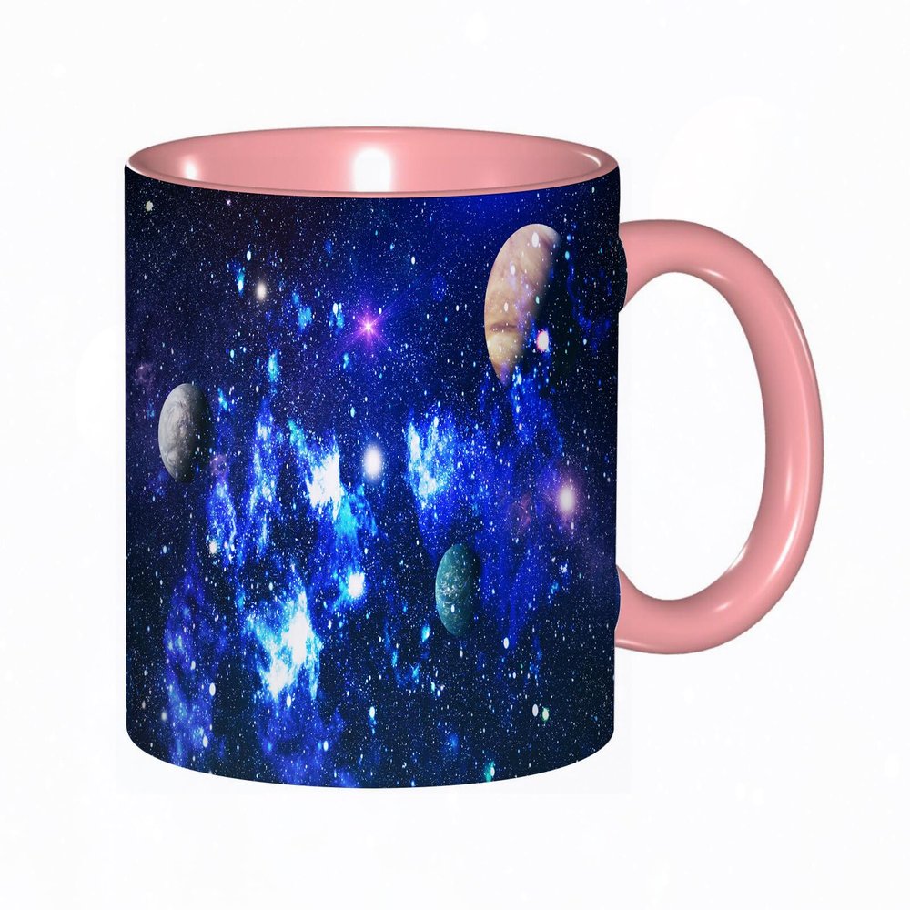 “Treasure” Coffee Mug – Exploding Supernova, Bright Nebula and Distant Galaxy