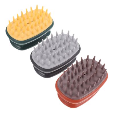 POPETPOP 3-Piece Silicone Scalp Massager Brush Set