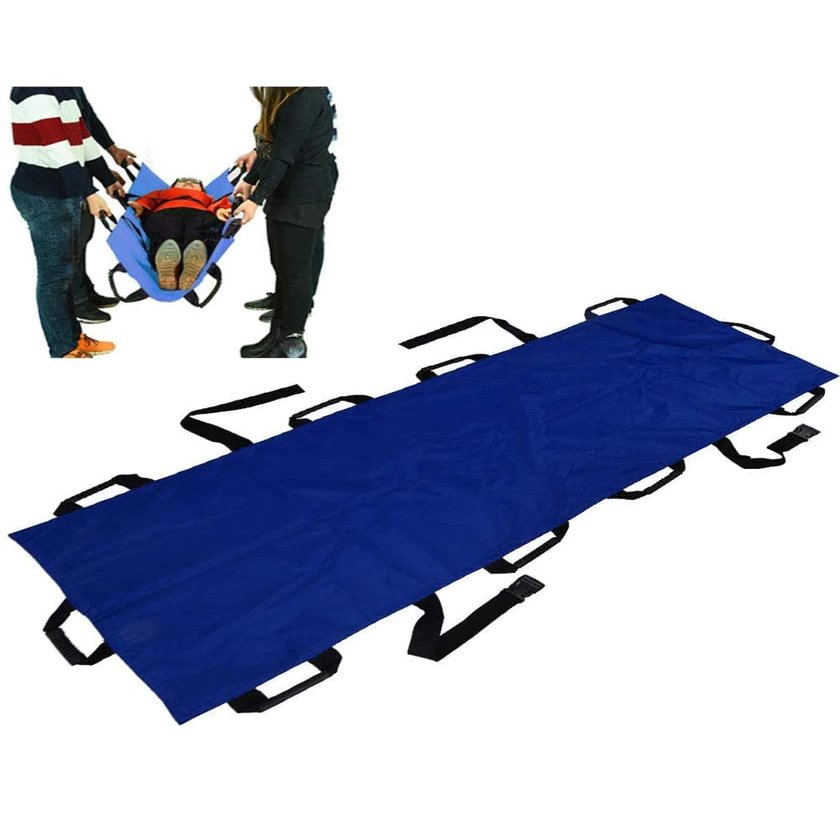 Samnuerly Portable Emergency Rescue Stretcher, 10 Handles, Oxford Fabric, Foldable Soft Patient Transport Stretcher