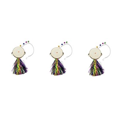 minkissy 3-Piece Chicken Mirror Toy with Double Drum Mirror for Hens, Roosters and Chicks