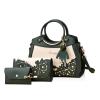 WolFum 3-Piece Women's Bag Set, Shoulder Bag, Clutch and Wallet, Dark Gray view 1