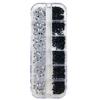3,000-Piece Box Nail Art Crystal Flat-Back Rhinestones, 1.5 mm and 2.0 mm, Iridescent Diamonds, Rhinestone Manicure Tips, 3D Decoration, 1.5 mm, Clear view 4