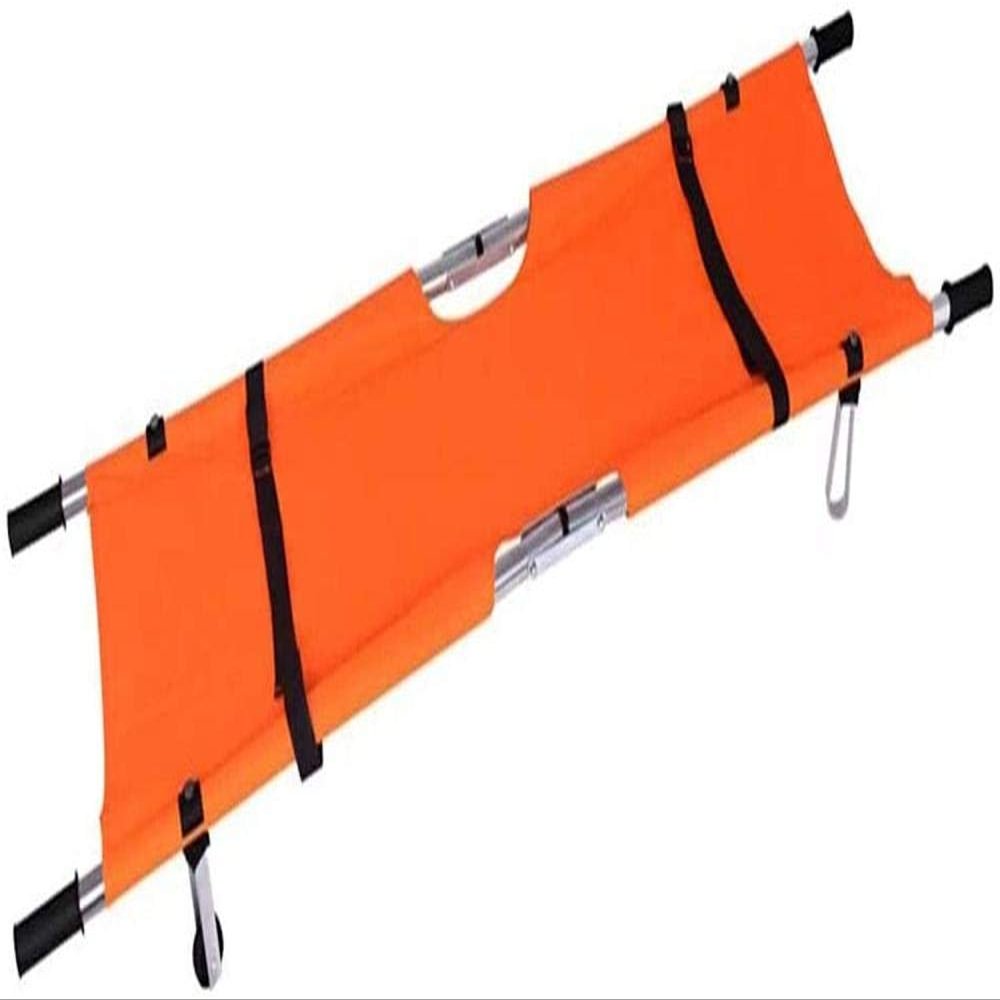 Samnuerly Multifunctional Stretcher, Lightweight Aluminum Alloy, with Wheels (Color B)